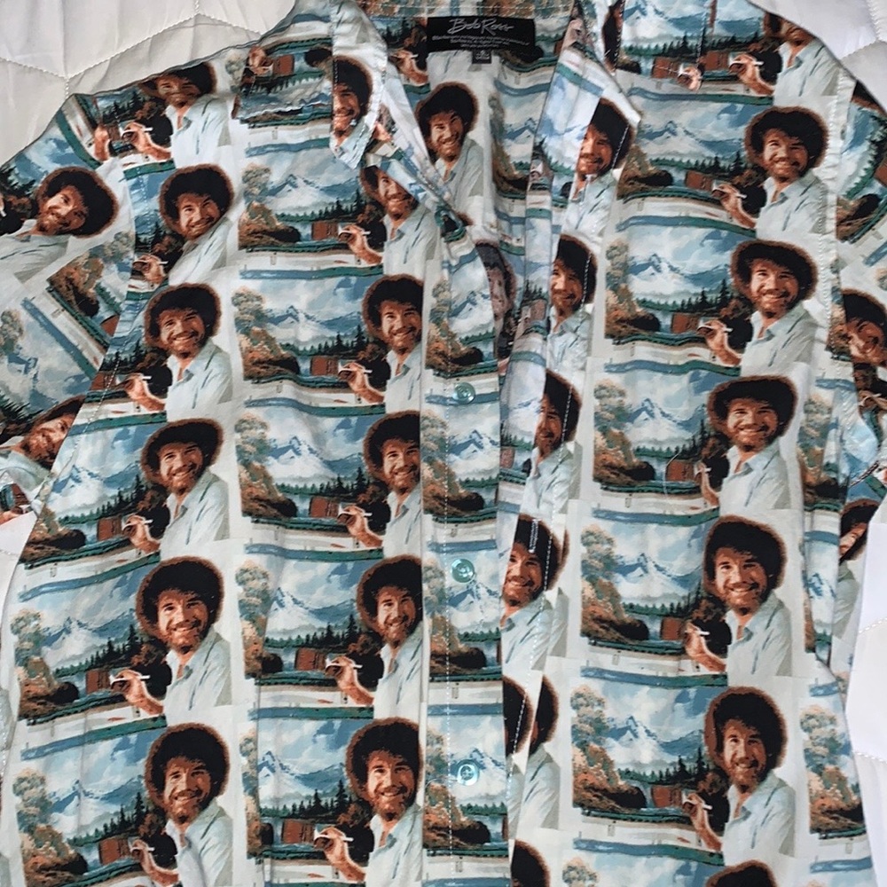 Bob Ross Button Up Shirt